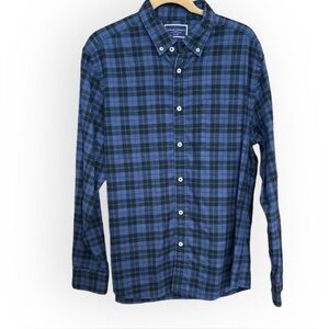 Charles Tyrwhitt Brushed Cotton Non Iron Button Down Shirt Slim Fit Size L